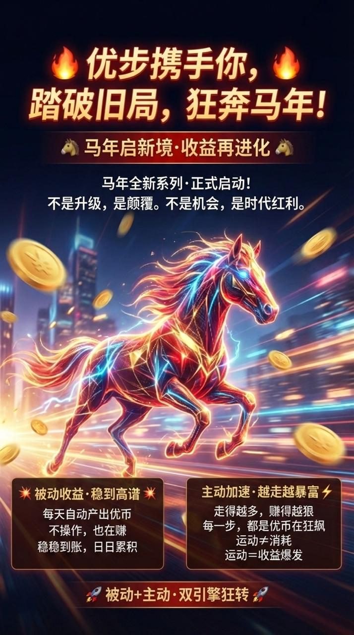 黑马橡木，优布走路赚米，签到每天。干就完了👍👍